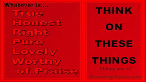 Philippians 4:8 The Mind of Christ (devotional) (scarlet)